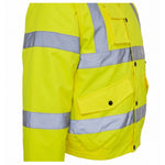 Supertouch 36842 Hi Vis Bomber Jacket, Medium, Yellow