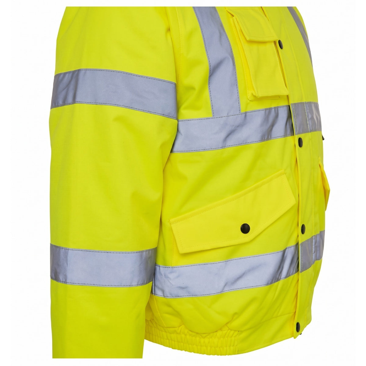 Supertouch 36842 Hi Vis Bomber Jacket, Medium, Yellow
