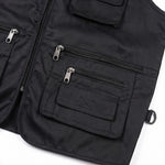 "New Men's Cotton Rich Waistcoat Jacket Multi Pocket Vest Outdoor Fishing Camping Activewear Sleeveless Traveling Photography Hiking Hunting Tactical Outerwear Gilet (Medium, Black) "