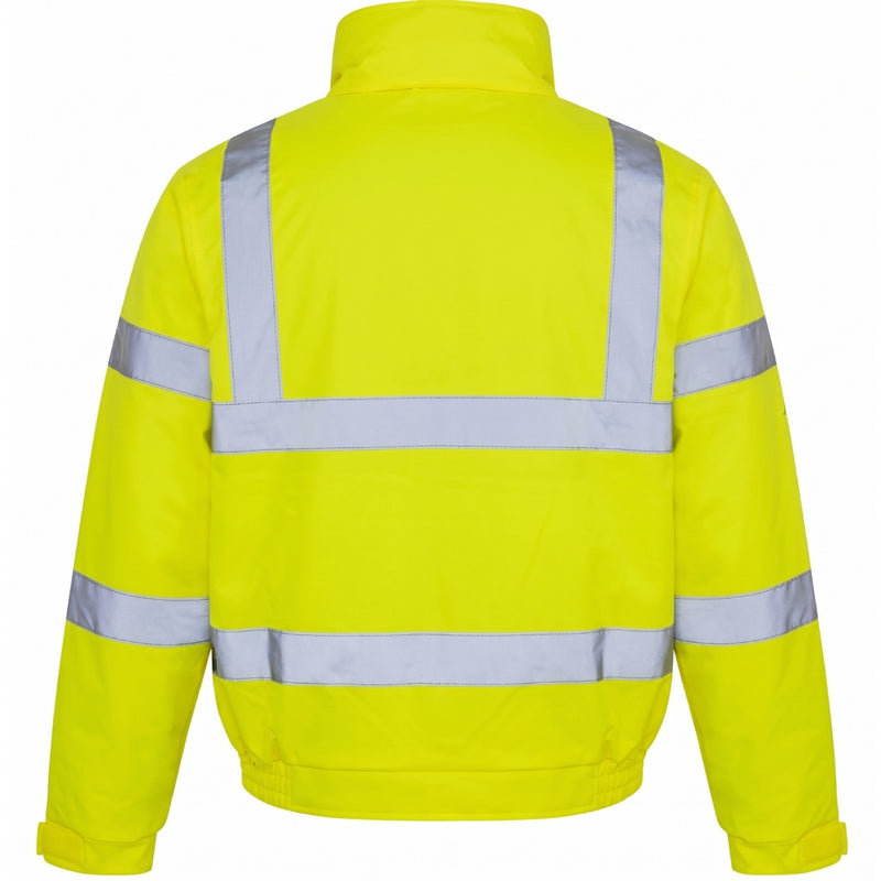 Supertouch 36842 Hi Vis Bomber Jacket, Medium, Yellow