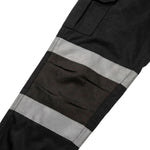 Men's Safety Sweat Pants Hi Viz Work Fleece Bottoms Jogging Trousers Hi Vis Joggers