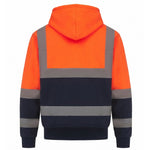 Men's Hi Vis Two Tone Hoodies Safety Fleece Sweatshirt Work Tops GO/RT Compliant Jumpers