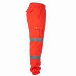 Kapton Hi Visibility Combat Multi Pocket Warm Bottoms Sizes: S-5XL Orange Yellow Joggers Fleece Cargo Reflective Mens High Viz Outdoor Work Pockets Comfort Reflective 3M Trousers