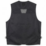 "New Men's Cotton Rich Waistcoat Jacket Multi Pocket Vest Outdoor Fishing Camping Activewear Sleeveless Traveling Photography Hiking Hunting Tactical Outerwear Gilet (Medium, Black) "