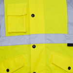 Supertouch 36842 Hi Vis Bomber Jacket, Medium, Yellow